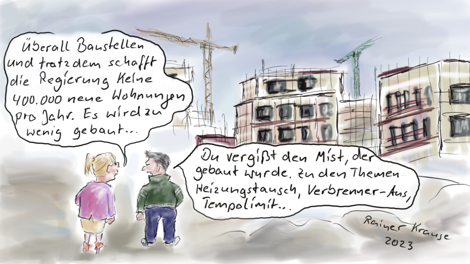 Absturz beim Wohnungsbau Absturz beim Wohnungsbau