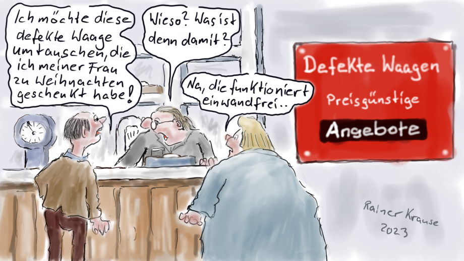 Defekte Waage umtauschen Defekte Waage umtauschen