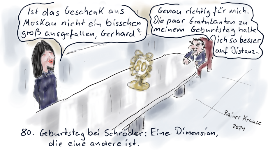 Der 80. Geburtstag ist eine Dimension, die eine andere ist. Der 80. Geburtstag ist eine Dimension, die eine andere ist.