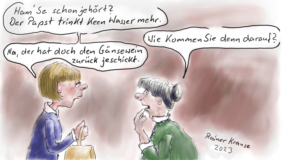 Der Papst und Gänswein Der Papst und Gänswein