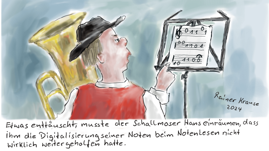 Digitalisierung der Noten Digitalisierung der Noten