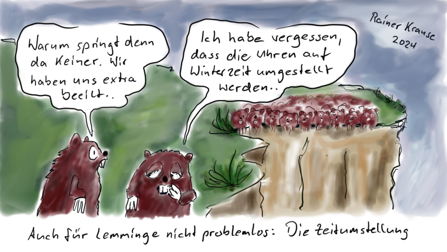 Eine Zeitumstellung ist immer schwierig Eine Zeitumstellung ist immer schwierig