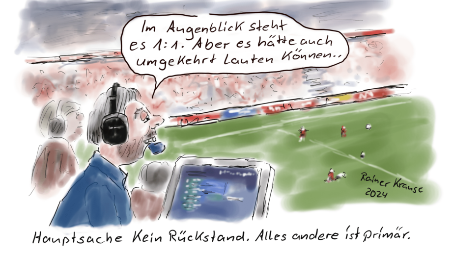 Es steht 1 zu 1 oder umgekehrt Es steht 1 zu 1 oder umgekehrt