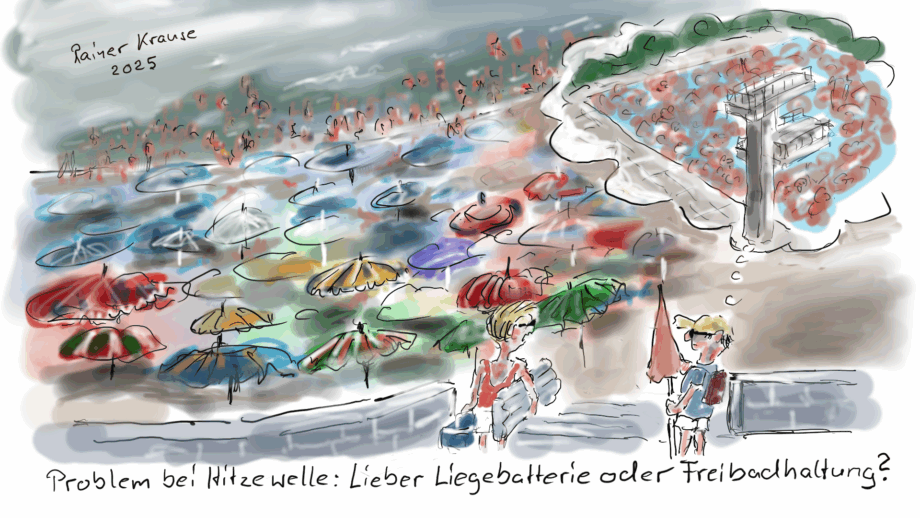 Liegebatterie oder Freibadhaltung Liegebatterie oder Freibadhaltung
