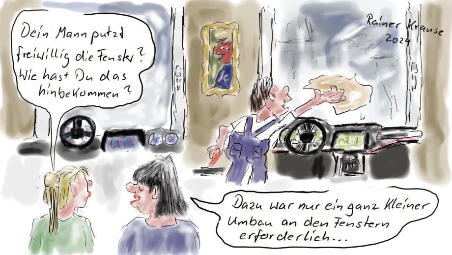 Männer putzen doch Fenster Männer putzen doch Fenster