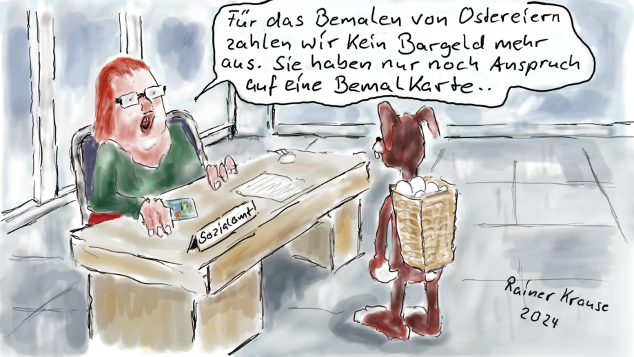 Ostern und die Bemalkarte Ostern und die Bemalkarte