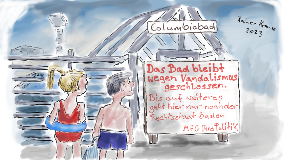 Randale im Freibad Randale im Freibad