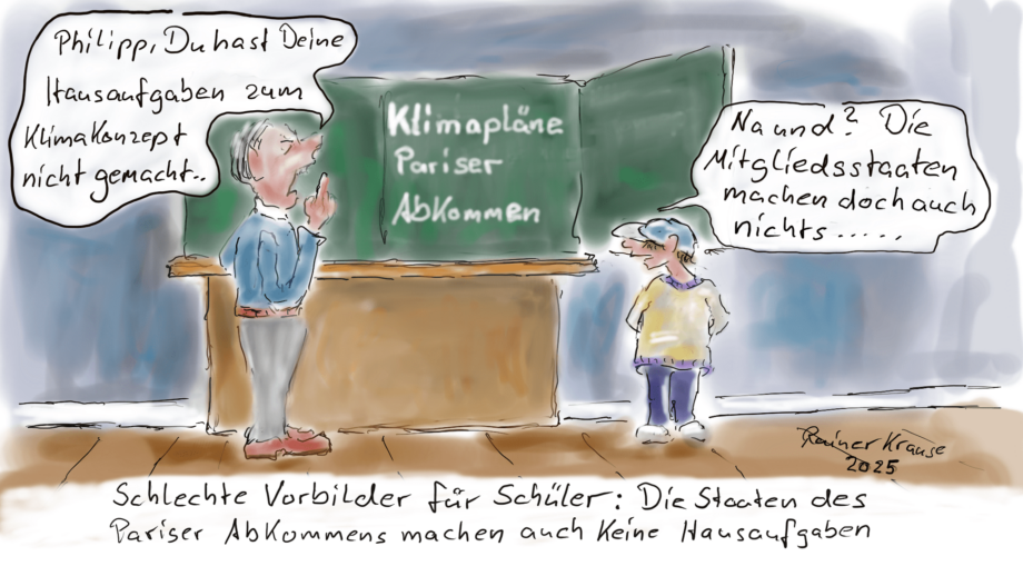 Staaten machen ihre Klimahausaufgaben nicht Staaten machen ihre Klimahausaufgaben nicht