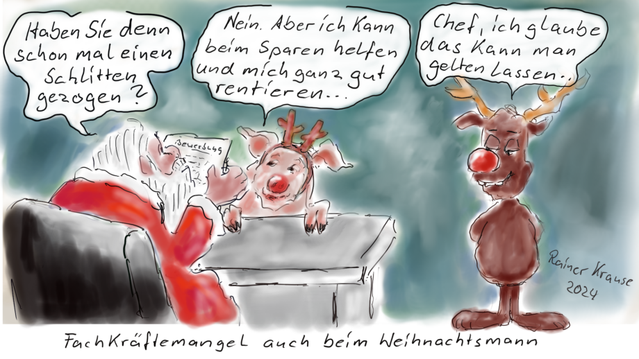 Weihnachtlicher Fachkräftemangel Weihnachtlicher Fachkräftemangel
