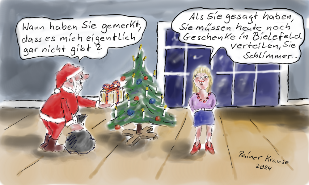 Weihnachtsmann und Bielefeld Weihnachtsmann und Bielefeld
