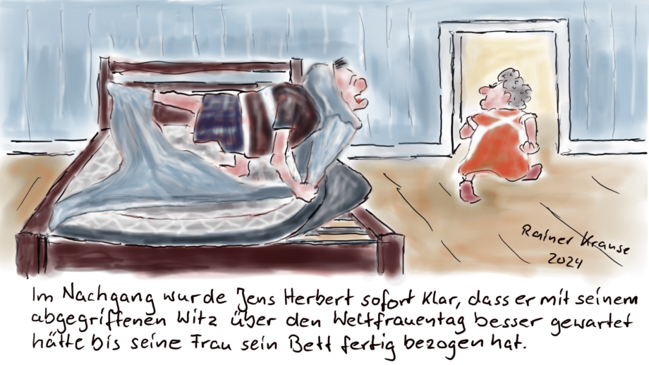 Weltfrauentag 2024 und Betten beziehen Weltfrauentag 2024 und Betten beziehen