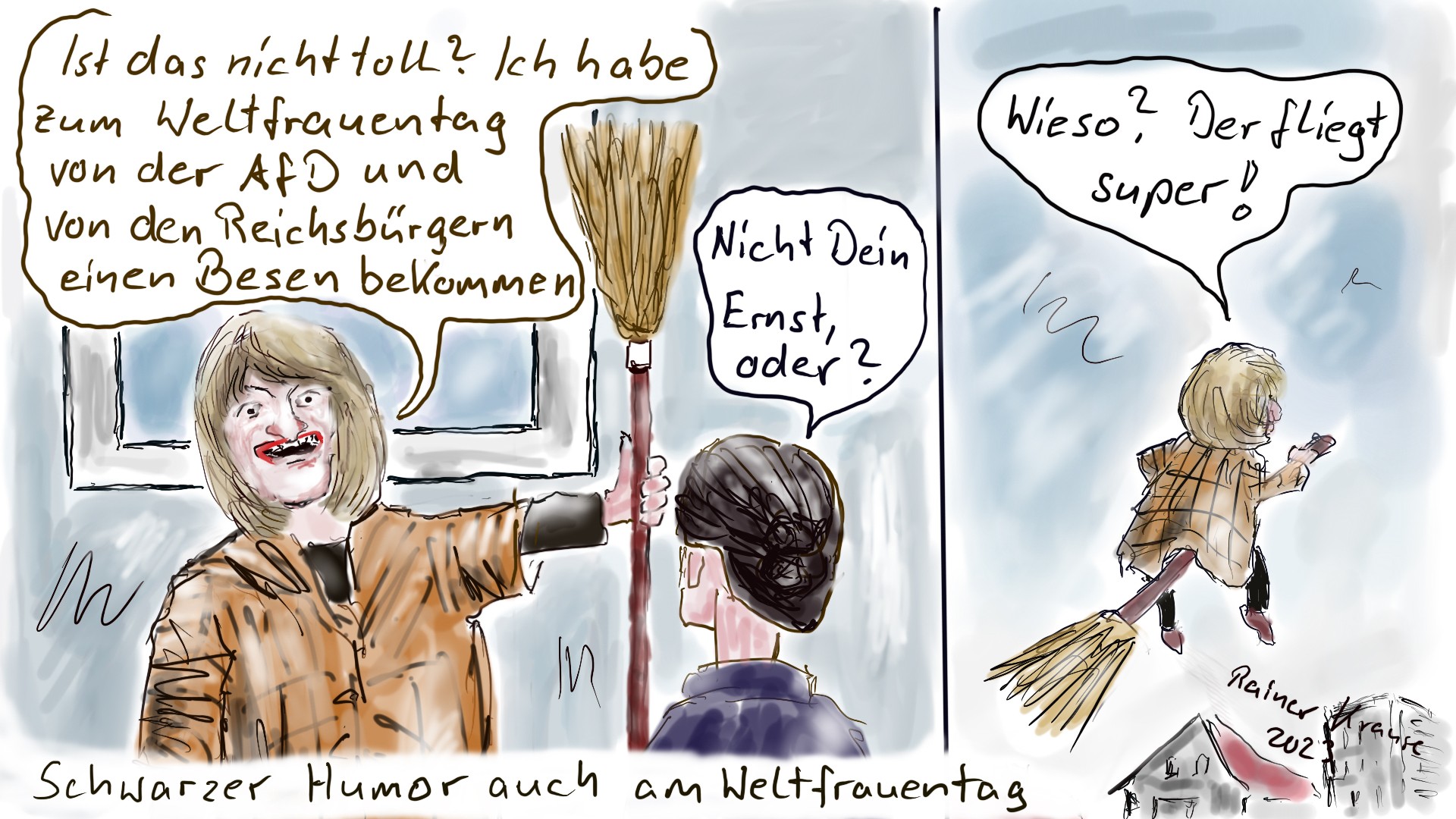 Weltfrauentag 2023 und Schwarzer Humor Weltfrauentag 2023 und Schwarzer Humor